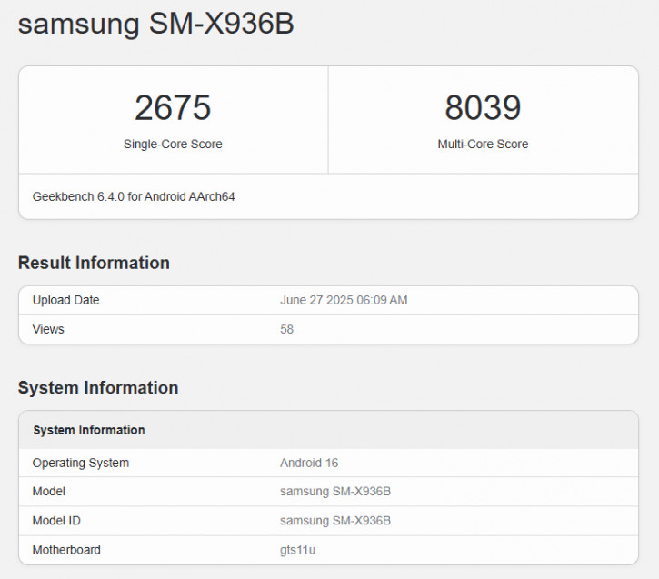 Samsung Galaxy Tab S11 Ultra    MediaTek