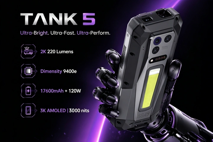 Анонс 8849 Tank 5: флагманский бронефон с топовым проектором
