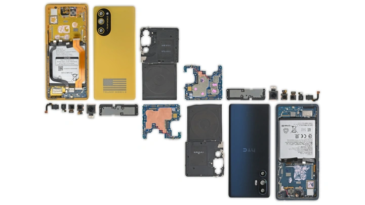 «Американский» патриотофон Trump T1 сравнили с HTC U24 Pro под рентгеном