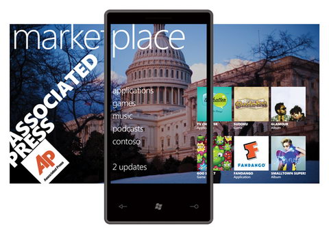 Видеодемонстрация Windows Phone Marketplace для WP7S