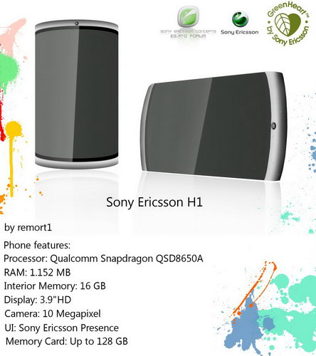 Sony Ericsson H1: «зеленый» концепт с 10-Мп камерой