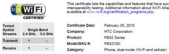 Первый телефон HTC на Windows Phone 7 одобрен FCC