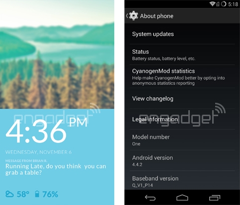 OnePlus One    Cyanogen Mod ()