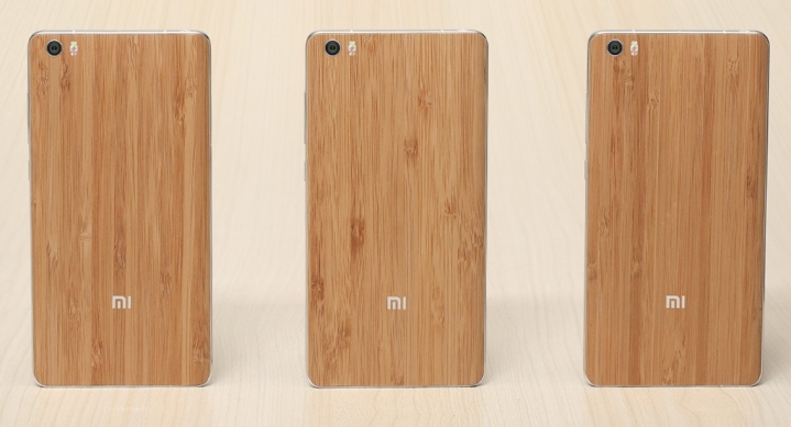 Xiaomi представила Mi Note с бамбуковой задней крышкой