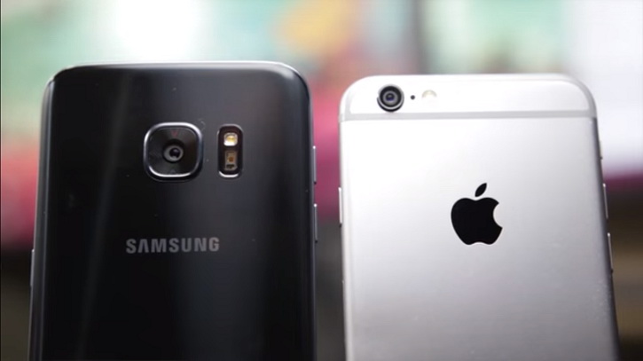 Samsung Galaxy S7 vs iPhone 6S Plus:    ()