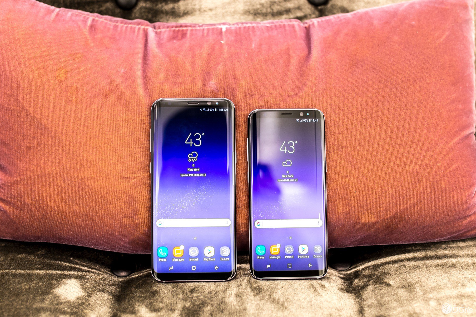 Живые фото Samsung Galaxy S8 в разных цветах