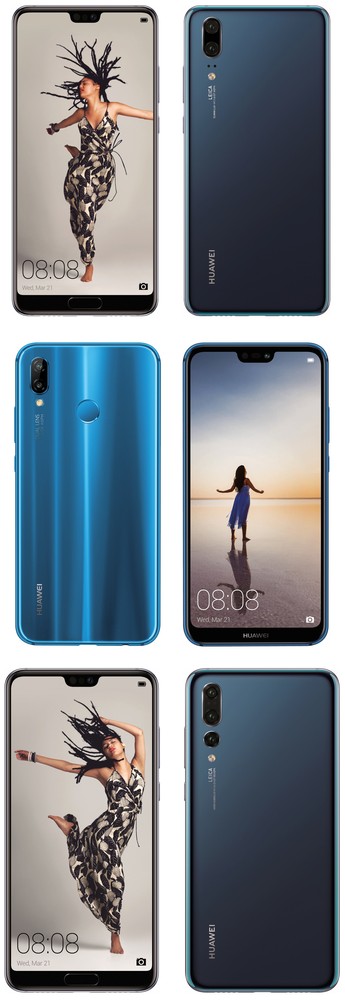 - Huawei P20, P20 Lite  P20 Pro