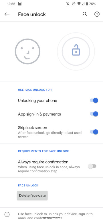 Google -    Face Unlock  Pixel 4