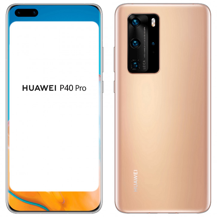 Huawei P40 и P40 Pro в трех цветах на официальных рендерах
