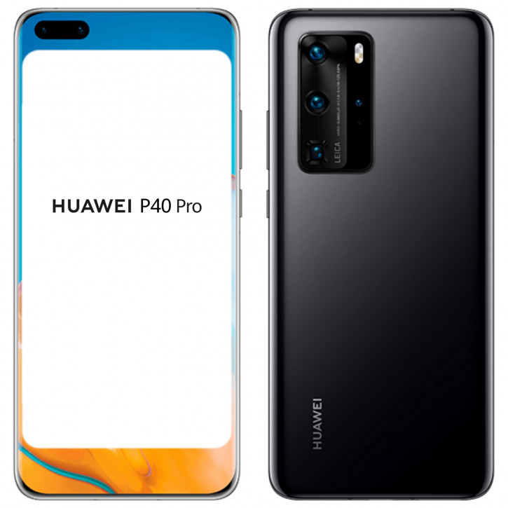 Huawei P40 и P40 Pro в трех цветах на официальных рендерах