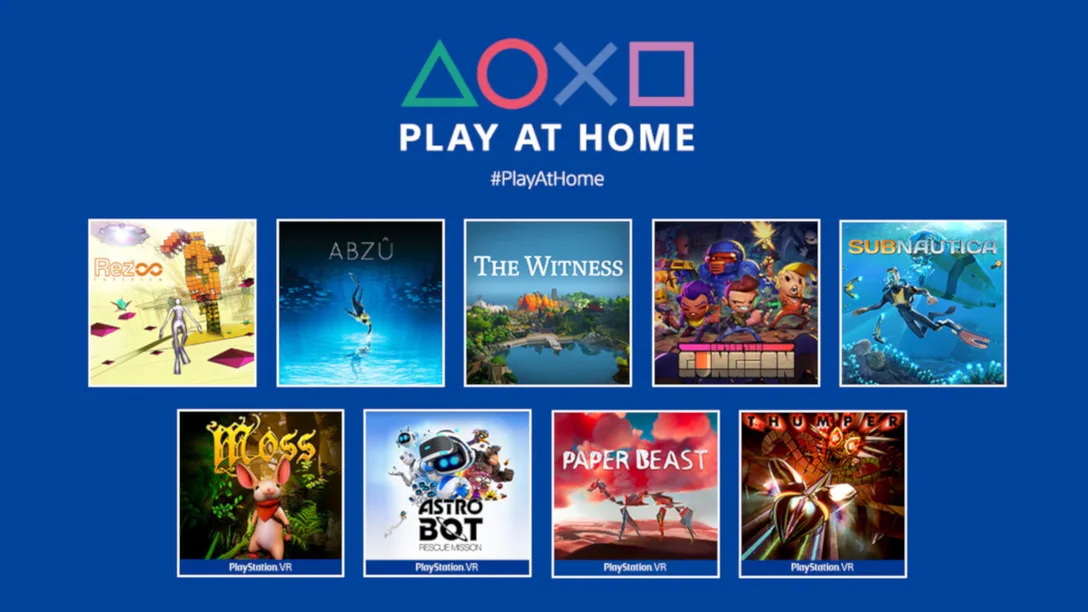 9 бесплатных игр Play At Home для PlayStation 4 и PS VR уже доступны