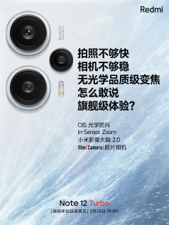 Xiaomi хвастается камерой Redmi Note 12 Turbo в новой серии постеров