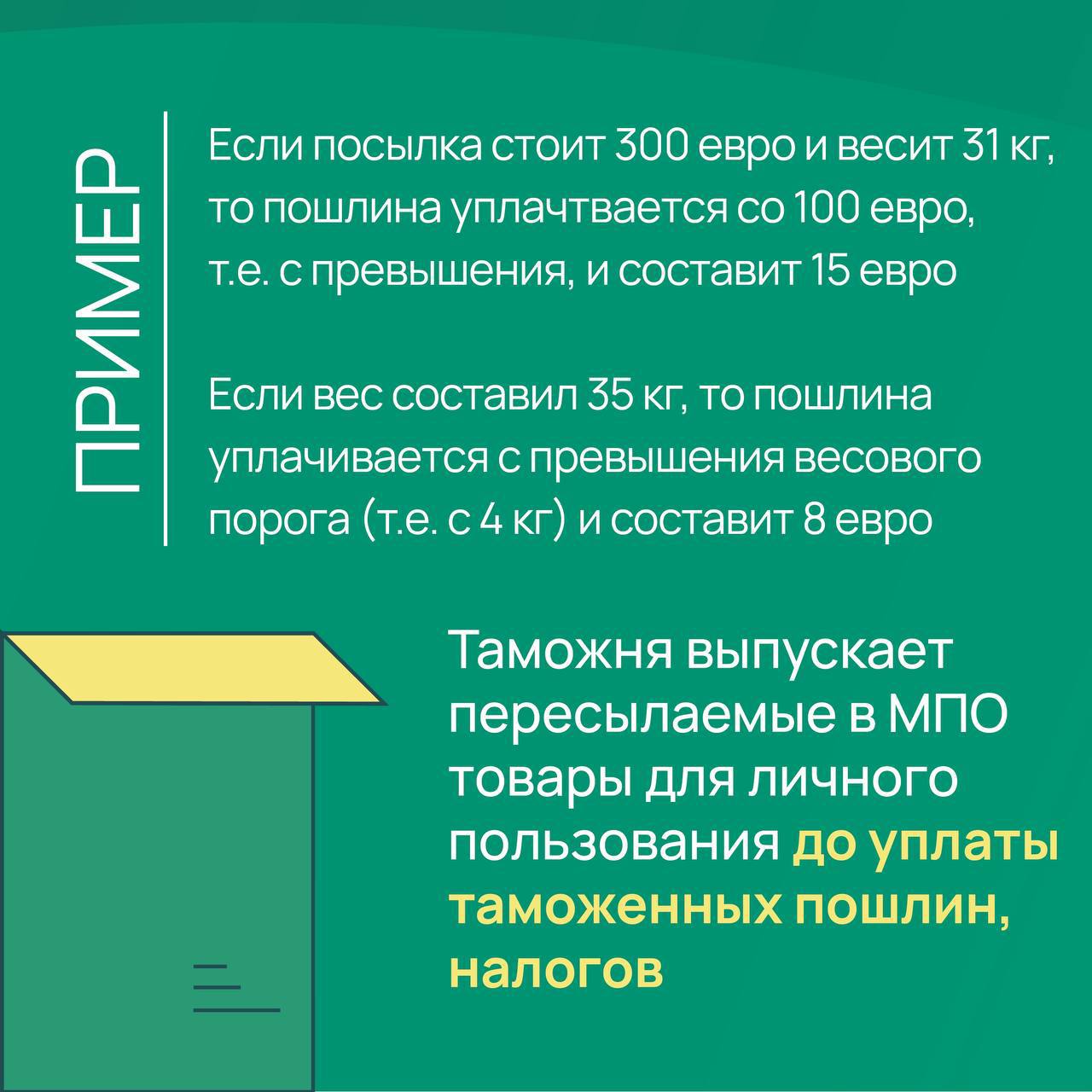 Отлегло! ФТС объявила новый лимит без пошлин для России