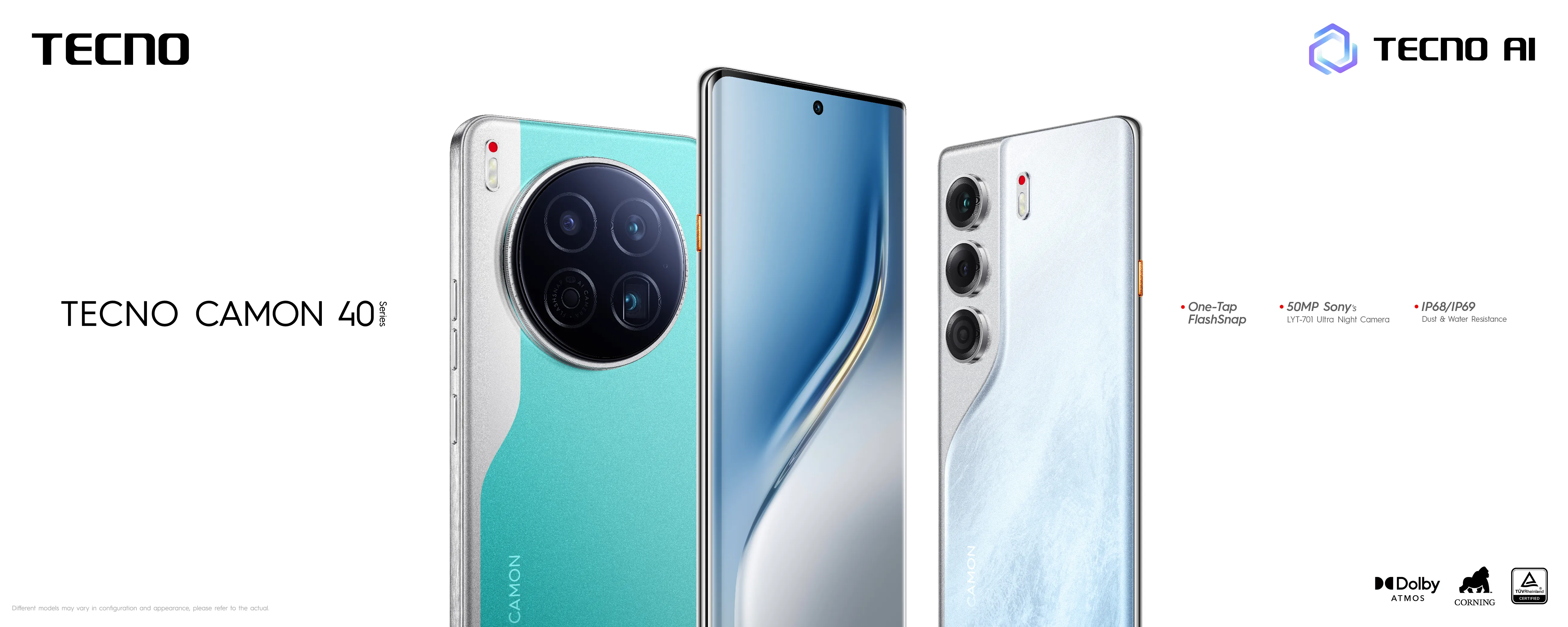 Анонс Tecno Camon 40 Premier: три 50-Мп камеры, IP69 и Dimensity 8350