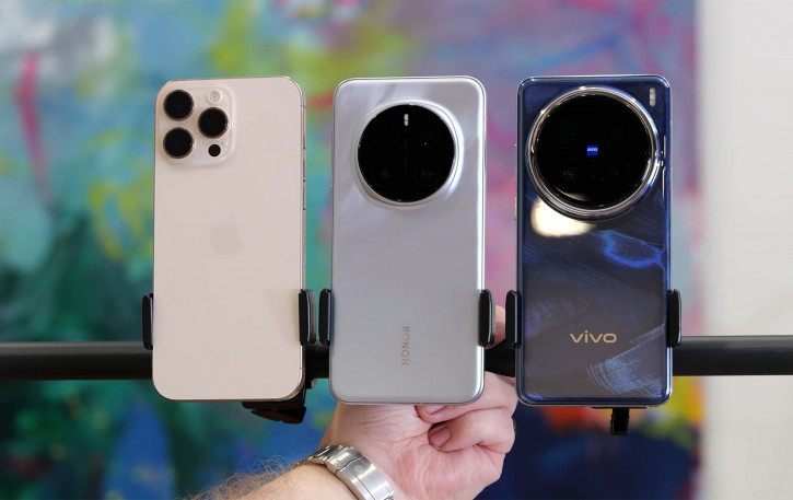 :   Honor Magic 7 Pro, iPhone 16 Pro Max  Vivo X200 Pro