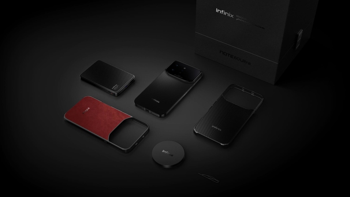 Infinix Note 60 Ultra с дизайном Pininfarina на пресс-фото во всех цветах