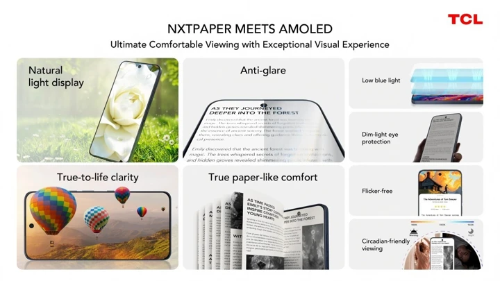 Серия TCL NxtPaper переходит на AMOLED