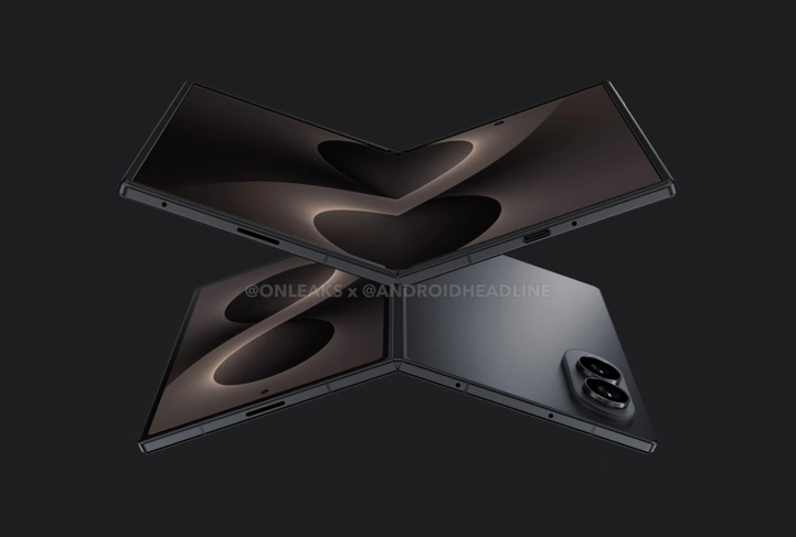 Рендеры Samsung Galaxy Z Fold 8 Wide: расплющенный фолд