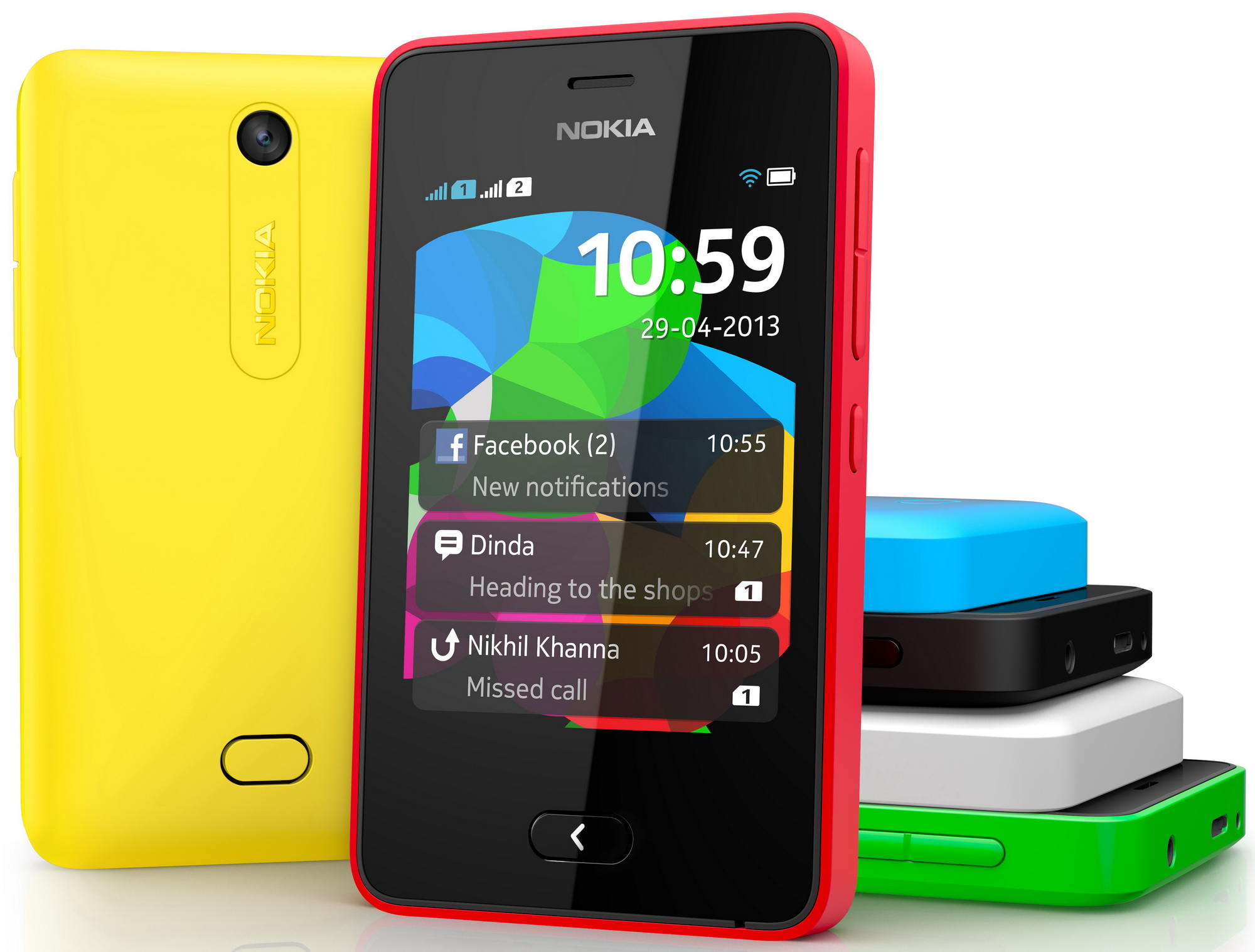 Nokia Asha 501: смартфон с жестами и в ярких корпусах