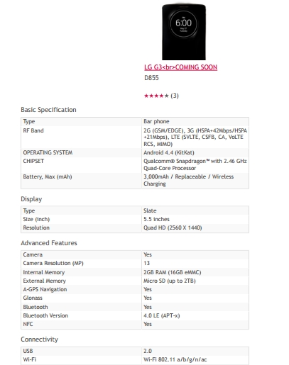 LG G3    microSD   2 