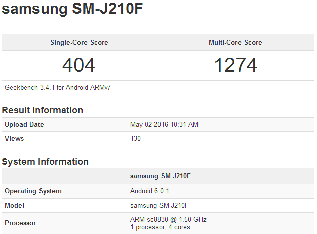 Samsung Galaxy J2 (2016)  5-   2  