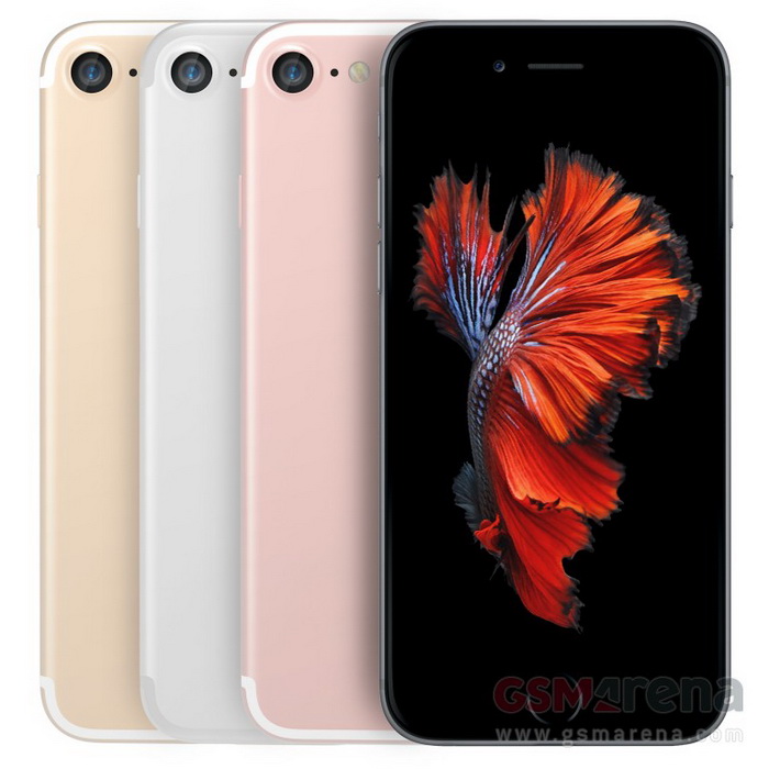 Рендеры iPhone 7 высокого качества: два динамика, четыре цвета