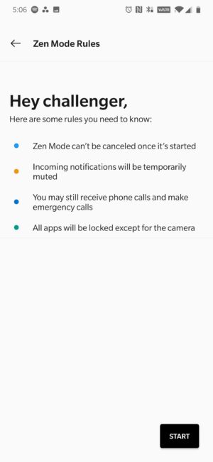 OnePlus 7 zen mode