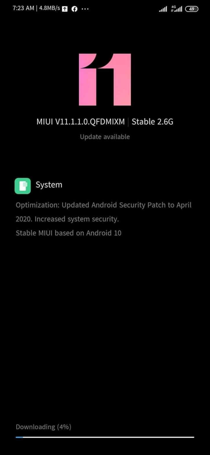 Xiaomi Mi Note 10    Android 10