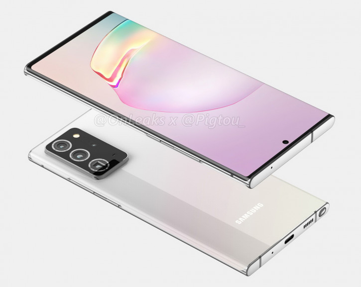 Samsung Galaxy Note 20+ во всей красе на достоверных 3D-рендерах