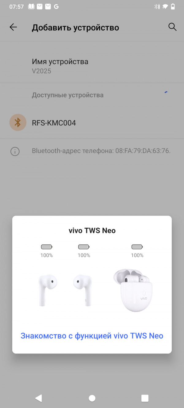  Vivo TWS Neo:  