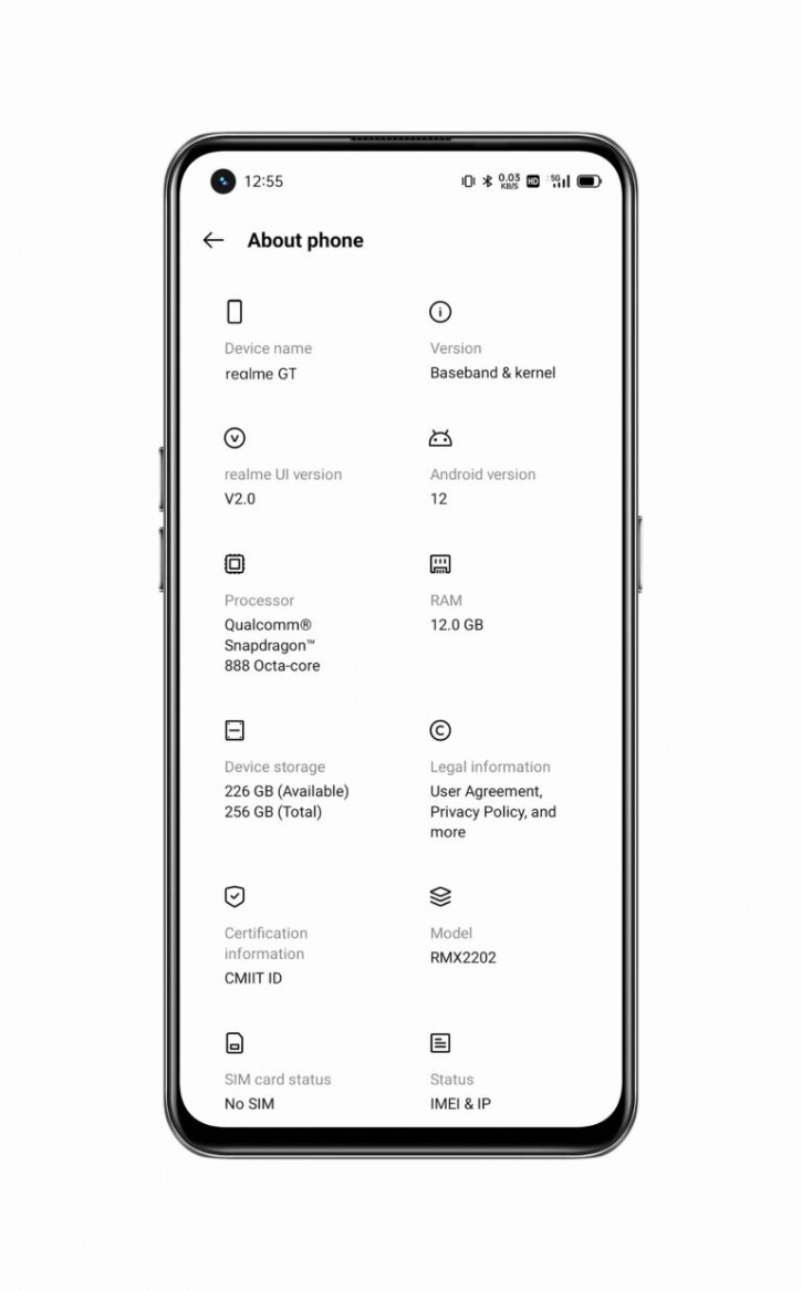 Realme  Android 12 Beta  Realme GT   Google