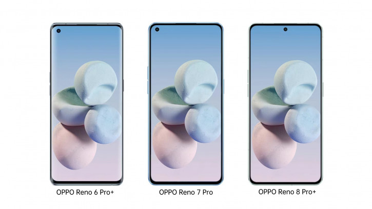 Куча пресс-фото OPPO Reno 8, 8 Pro и 8 Pro+: что по отличиям?
