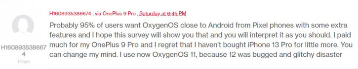   !     OnePlus  OxygenOS 13