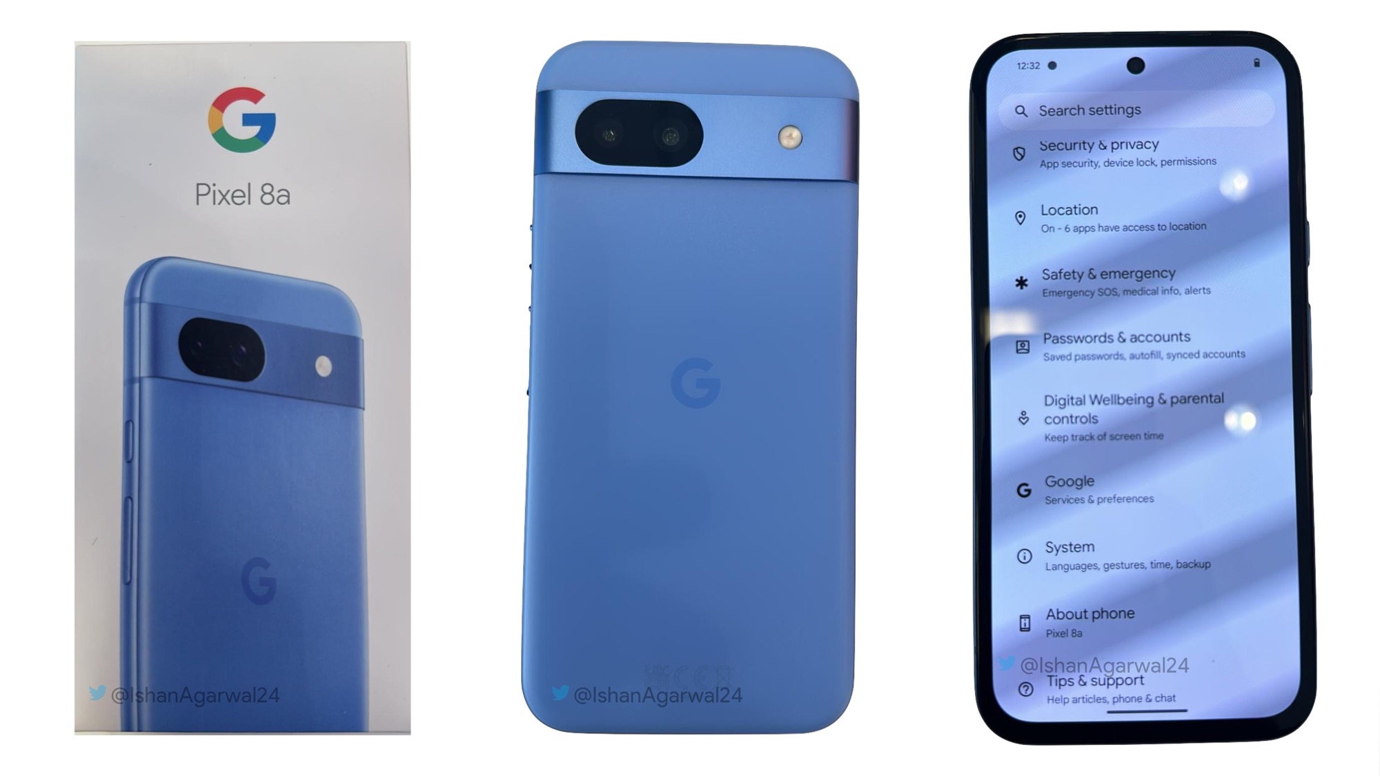 Чудовищные рамки Google Pixel 8a показали на реальных фото