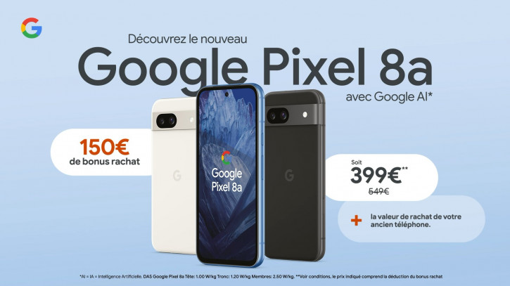Европейская цена Google Pixel 8a подтверждена официальным постером