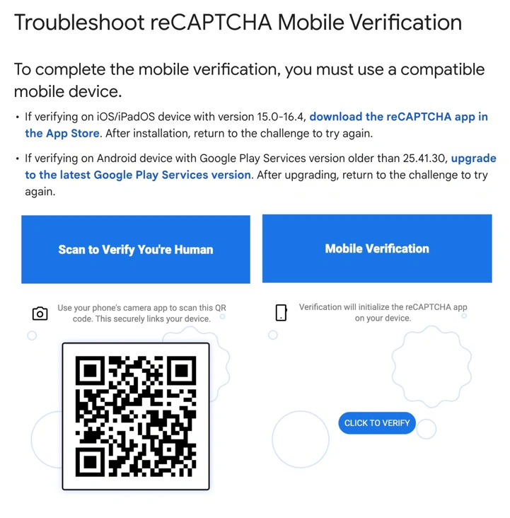 Google сломала reCAPTCHA для Android-устройств без Google-сервисов