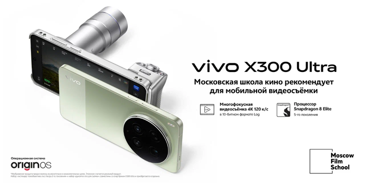Vivo X300 Ultra поступил в продажу в России