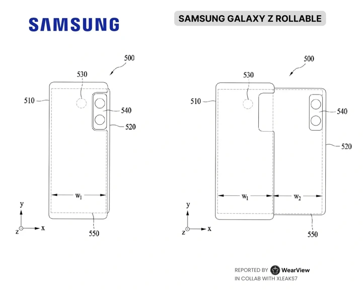 Samsung запатентовала смартфон с выезжающим экраном