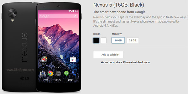 Google     LG Nexus 5 