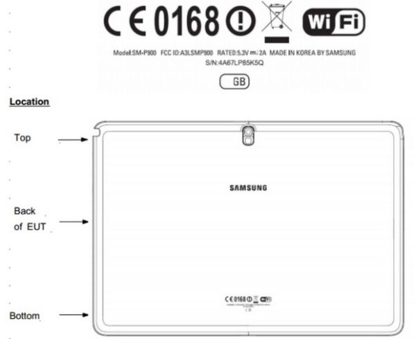 Samsung Galaxy Note 12.2   FCC