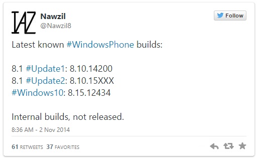 Microsoft  Update 2  WP8.1  Windows 10  