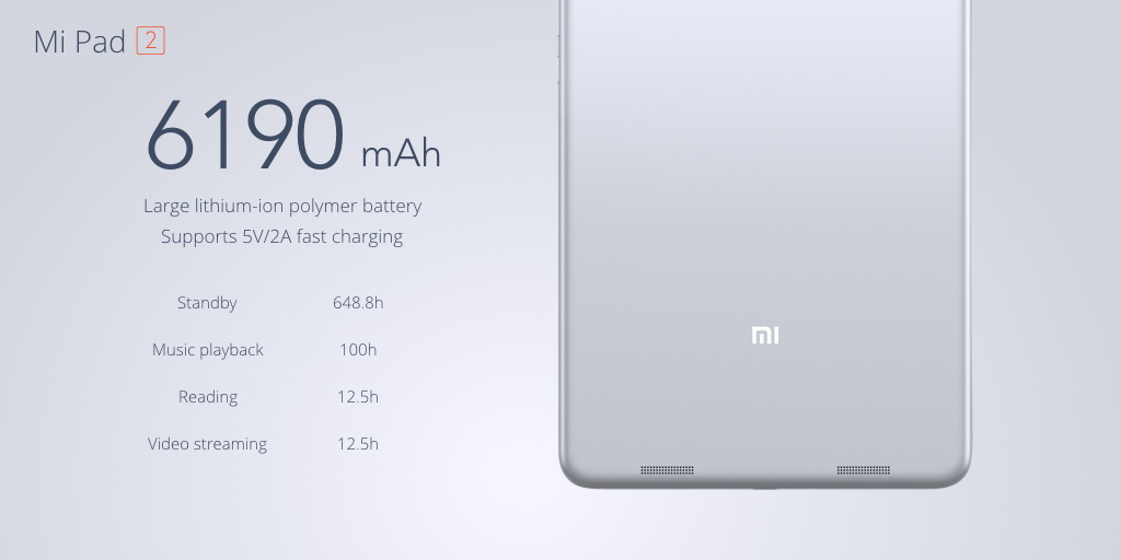  Xiaomi Mi Pad 2         Intel 