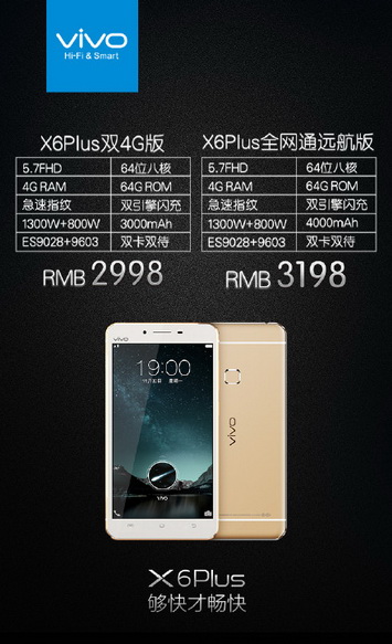  Vivo X6  X6 Plus      MediaTek