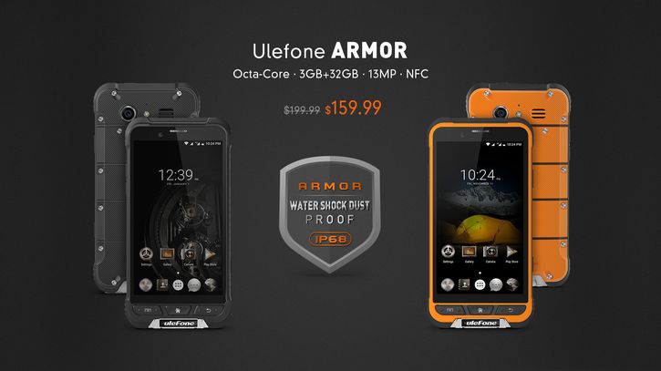    Ulefone Armor:    $159,99