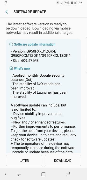 Samsung   - Android Oreo  Galaxy S8  S8+