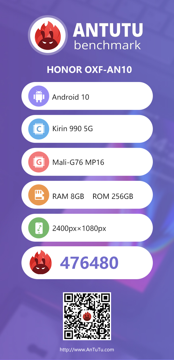 Почти Huawei Mate 30 Pro: Honor V30 Pro показался в AnTuTu