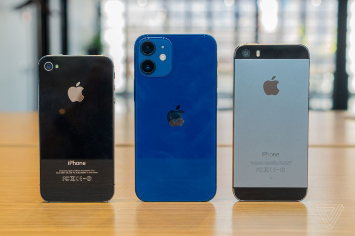 Размер iPhone 12 mini сравнили с iPhone 4S и iPhone 5S [видео]