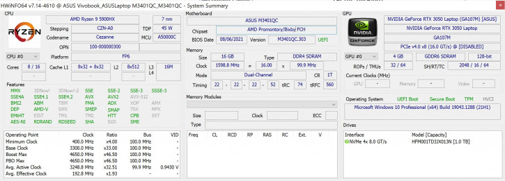 ASUS Vivobook Pro 14 OLED:   90 , Ryzen 9  RTX 3050
