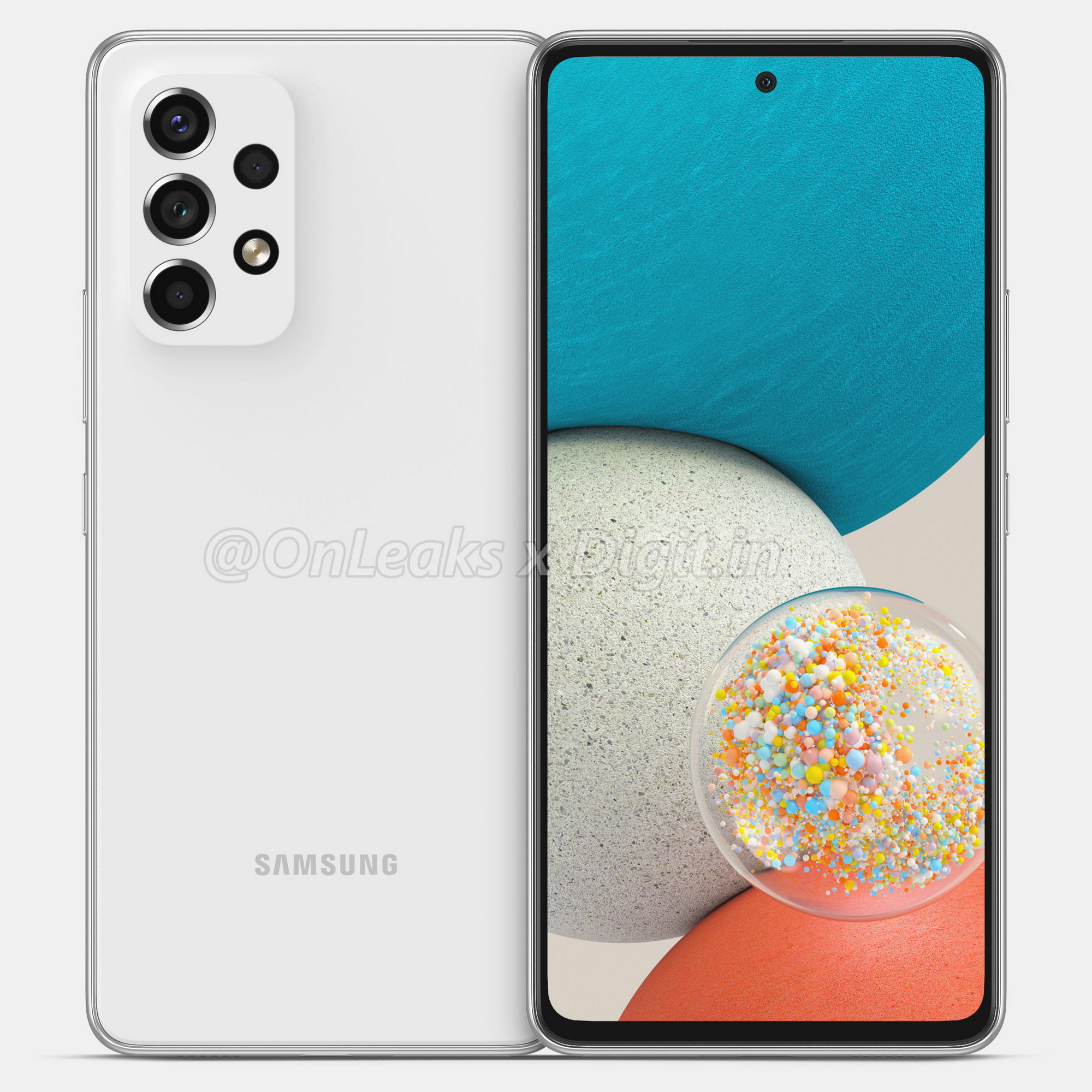 Samsung Galaxy A53: ведущий середняк корейцев впервые на рендерах