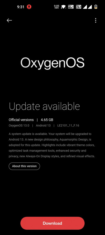  OxygenOS 13    OnePlus 8    